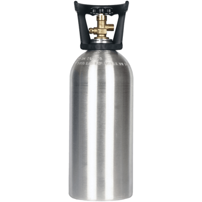 Beverage Elements 10 lb CO2 Cylinder With Handle Aluminum New