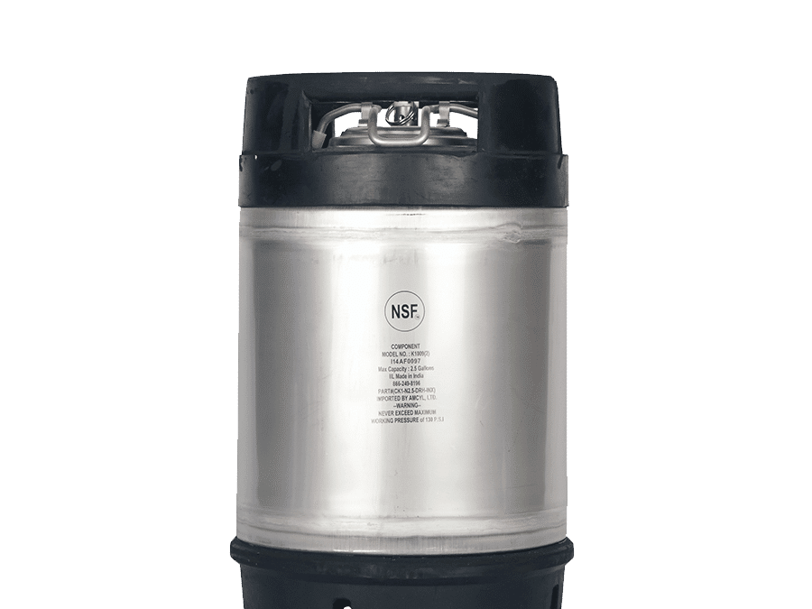 2.5 Gallon Ball Lock Cold Brew And Nitro Coffee Keg – Dual Handle – AMCYL