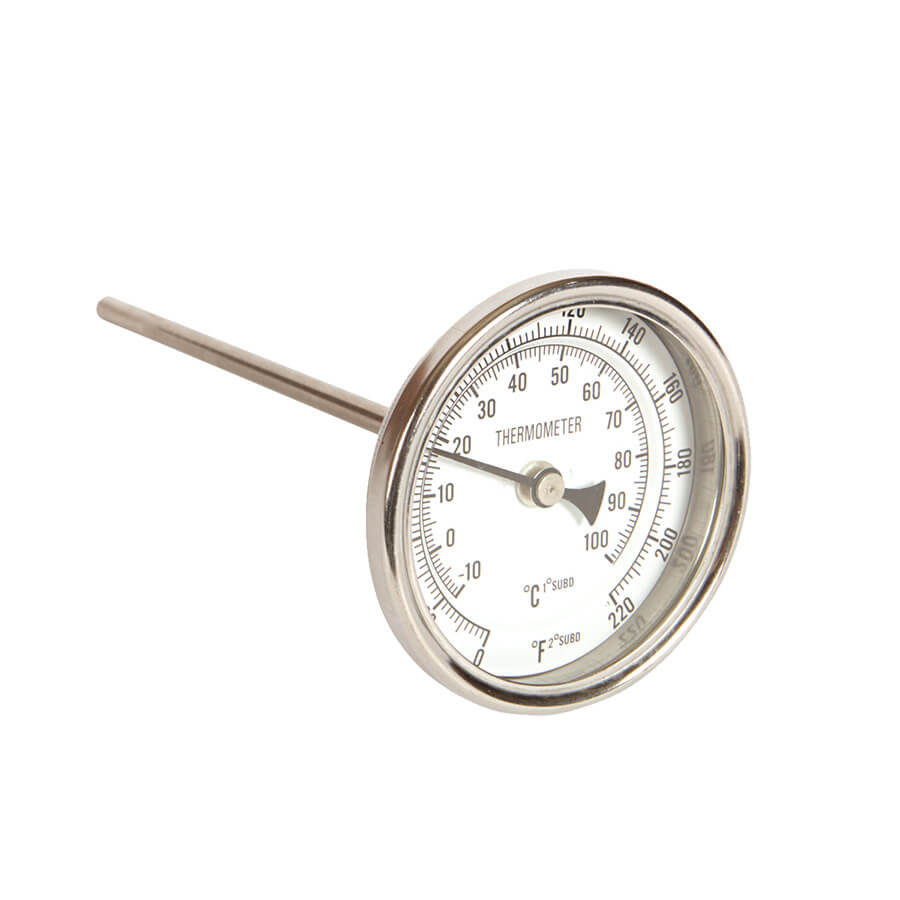 Brewing Thermometer - Bi-Metal - 2 - Short Stem