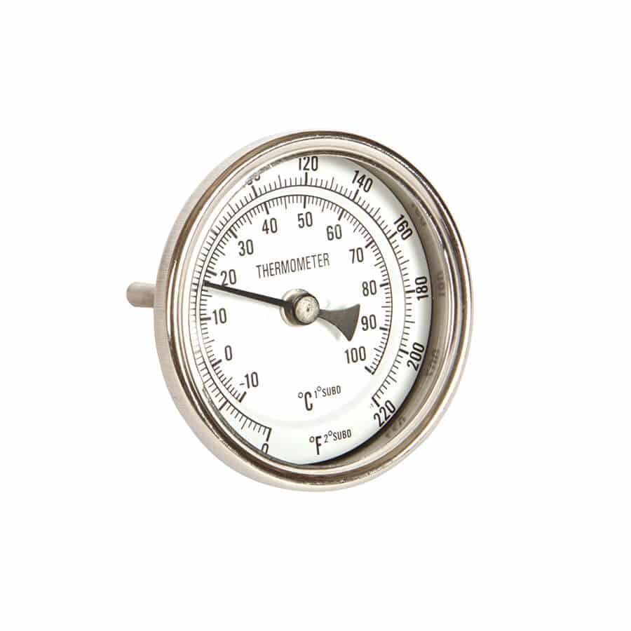 Brewing Thermometer - Bi-Metal - 2 - Short Stem