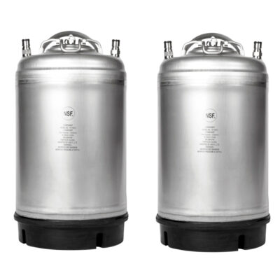3 Gallon Single Handle AMCYL Kegs - 2 pack