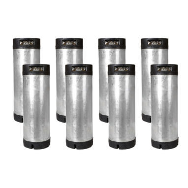 Beverage Elements 8 Pack Reconditioned 5 Gallon Ball Lock Kegs