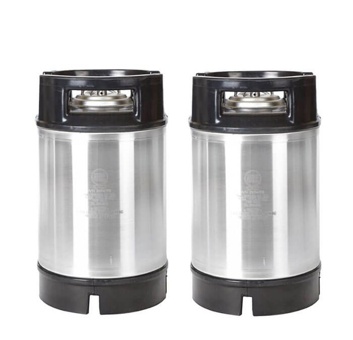 2.5 Gallon Ball Lock Kegs Two Pack – Dual Handle – New – AEB