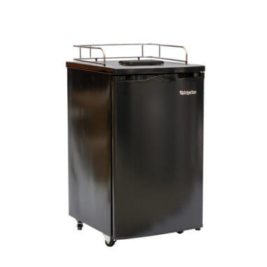 Beverage Elements Kegerator Refrigerator Black Front