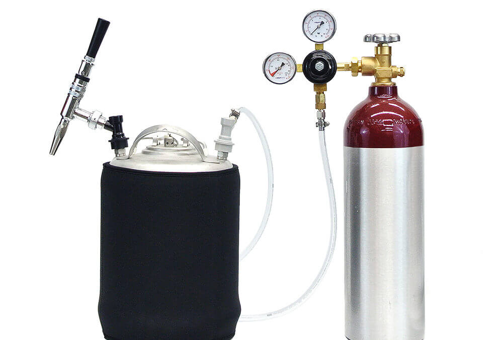 2.5 Gallon Nitrogen Stout Beer Mobile Party Keg Kit