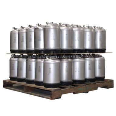 3 Gallon Single Handle Ball Lock Keg Two Layer Pallet AMCYL