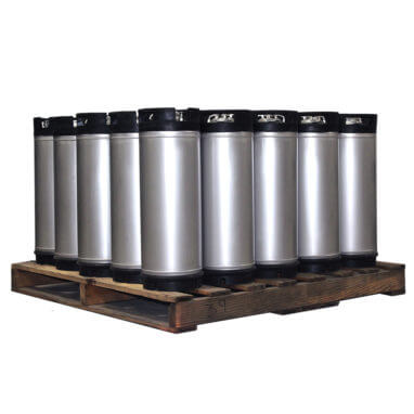 5 Gallon Dual Handle Ball Lock Keg Pallet AMCYL