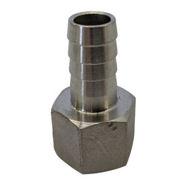 Stainless Steel Female Barbed Fitting