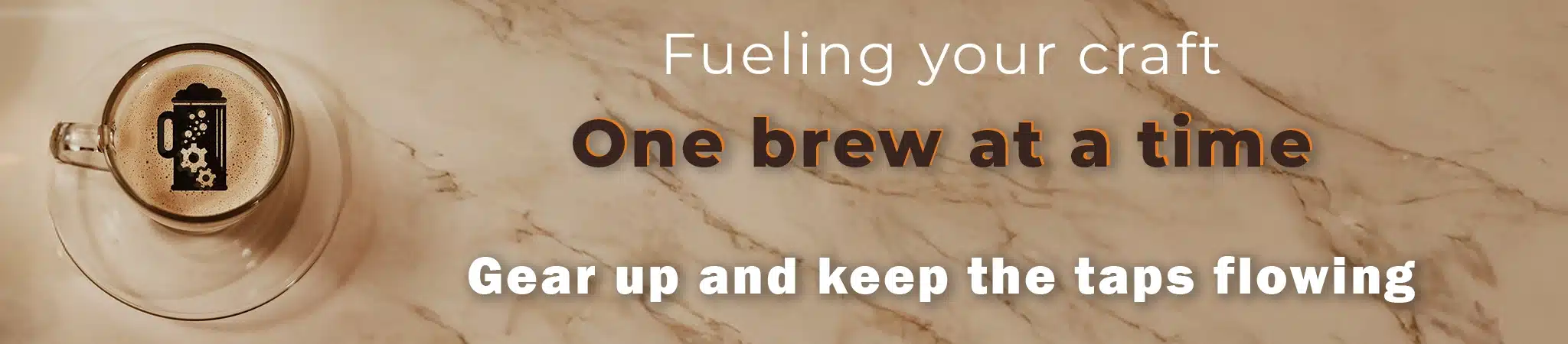 Image of coffee with Beverage elements logo. Fueling your craft, one brew at a time. Gear up and keep the taps flowing.
